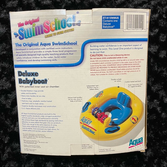 AQUA LEISURE The Original Swim School Deluxe Babyboat - Picture 2 of 6